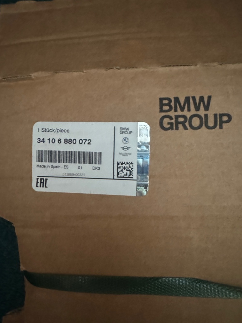 BMW rotors-brand new from BMW store